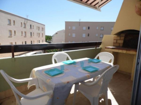 Studio cabine mezzanine 6 pers, terrasse, barbecue, parking privé - Marseillan-Plage - FR-1-326-403